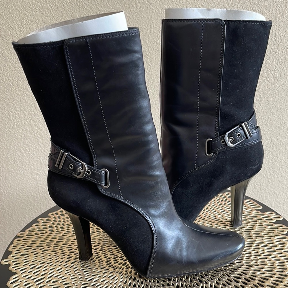 Cole Haan Maret Leather Calf Height Heel Boots
